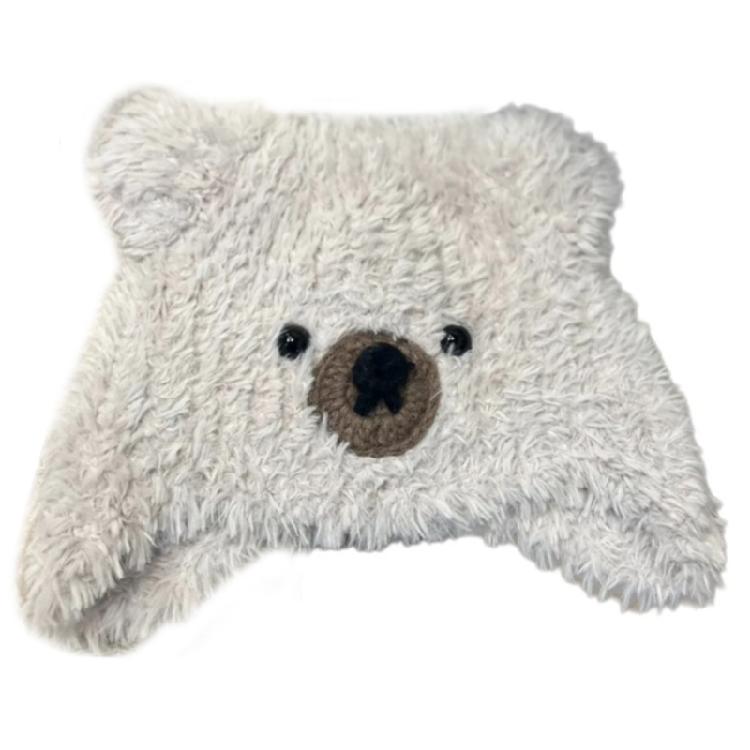 Simple Street Hat Trendy Portable Hat Casual Long Plush Hat Windproof Warm Hat for Everyday Wear
