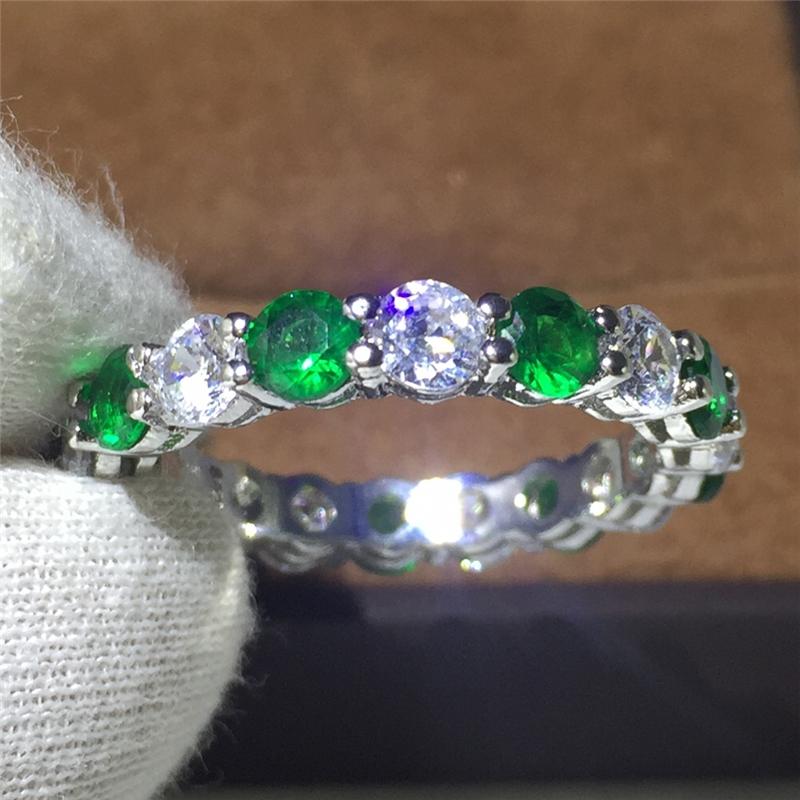 Wholesale Eternity Band Promise ring 925 Sterling silver Diamond cz Engagement Wedding Rings for women Men Finger Party Jewelry