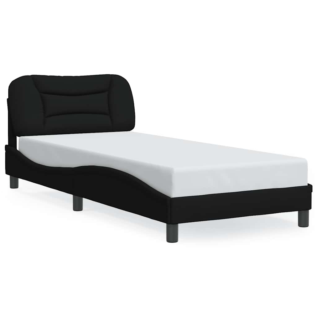 Vidaxl Rama Łóżka Bez Materaca Czarna 90X190 Cm Tkanina