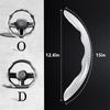 3Pcs 38Cm Carbon Fiber Car Steering Wheel Cover Non-Slip Protective Cover Segmented Car Styling Accessories For 99% Car