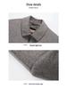 Men's Winter Wool Coat with Detachable Down Liner - Thickened, Double-Sided, Short, Lapel Style for Middle-Aged Men