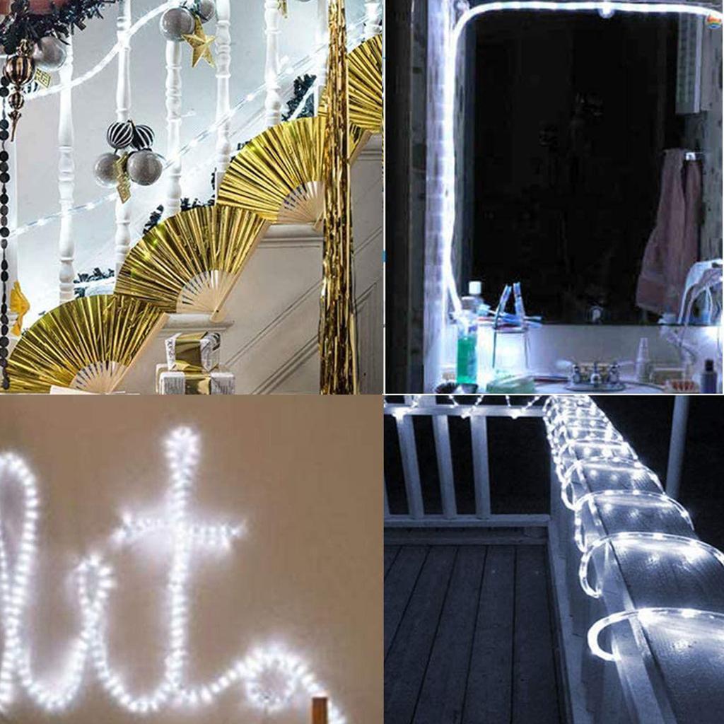 16ft 50Led 8 moduri Impermeabil LED în aer liber sârmă de cupru Lumini pentru decorarea grădinii lampă petrecere de nuntă copac Crăciun Halloween decorare de vacanță iluminat