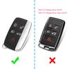 Black Transparent Car Key Fob Case Cover Holder Keychain For Land Range Rover Sport Evoque Velar Discovery 4 LR4 Jaguar XE XF XJ