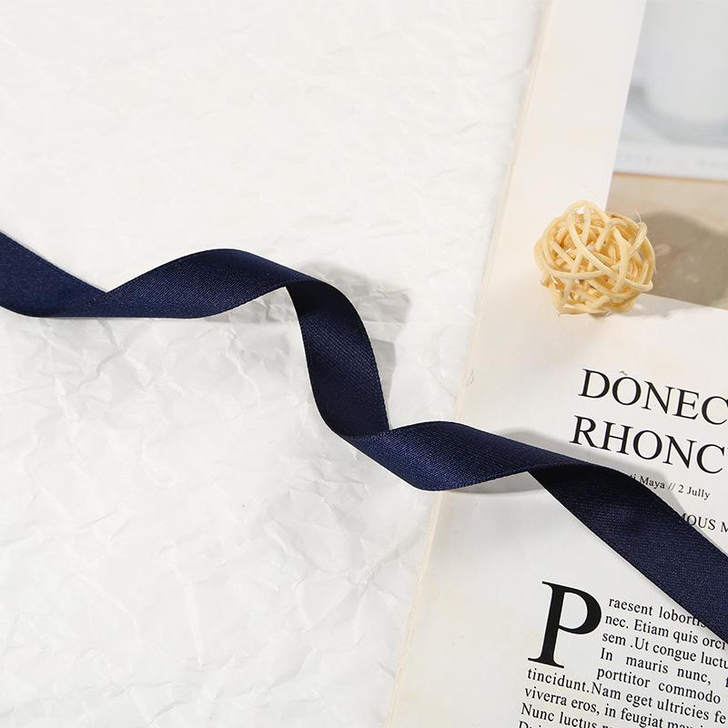 Double-Sided Matte Webbing Thickened Polyester-Cotton Jewelry Trophy Decorative Accessories Bow Colored Ribbon