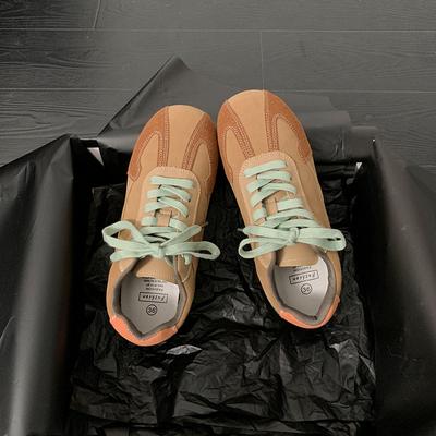 Gu Yunshu Deconstruction Aesthetic Virtue Shoes Women's 2024 New Retro Casual Versatile Forrest Gump Shoes Sports Jogging Shoes