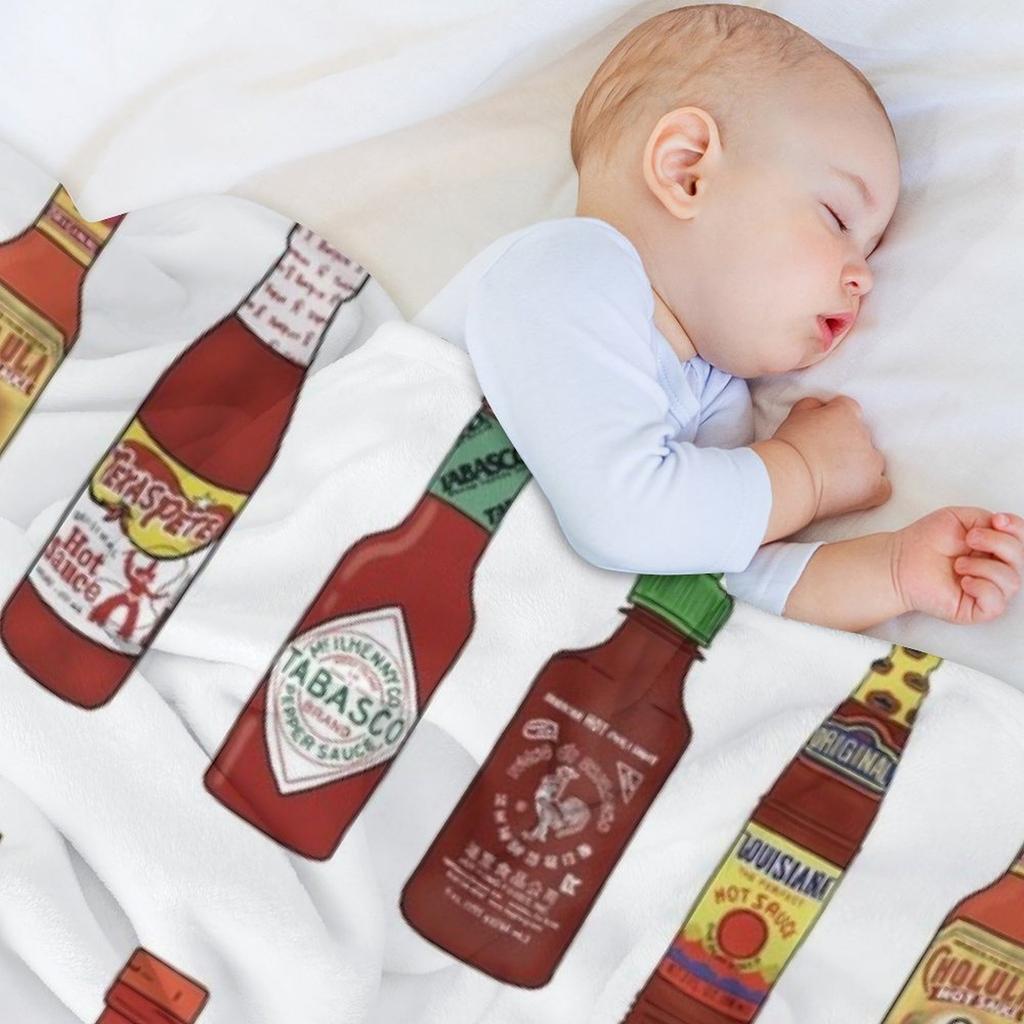 Hot Sauces Throw Blanket Summer Beddings Cute Plaid Quilt Blankets For Baby Blankets