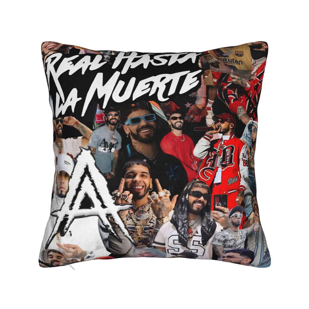 Anuel AA  Rapper Singer Pillow Covers Merchandise Soft Cushion Cover Decoration  Pillow Case Cover Sofa Multi Size