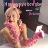 Korean Princess Bow Gloves for Birthday Party Decoration & Rich Lady Photo Props