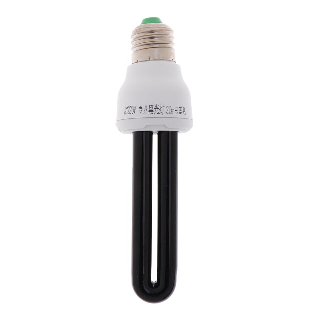 E27 UV Light Bulb Ultraviolet Blacklight Sprial//Straight Lamp Bulb Lure Lamp