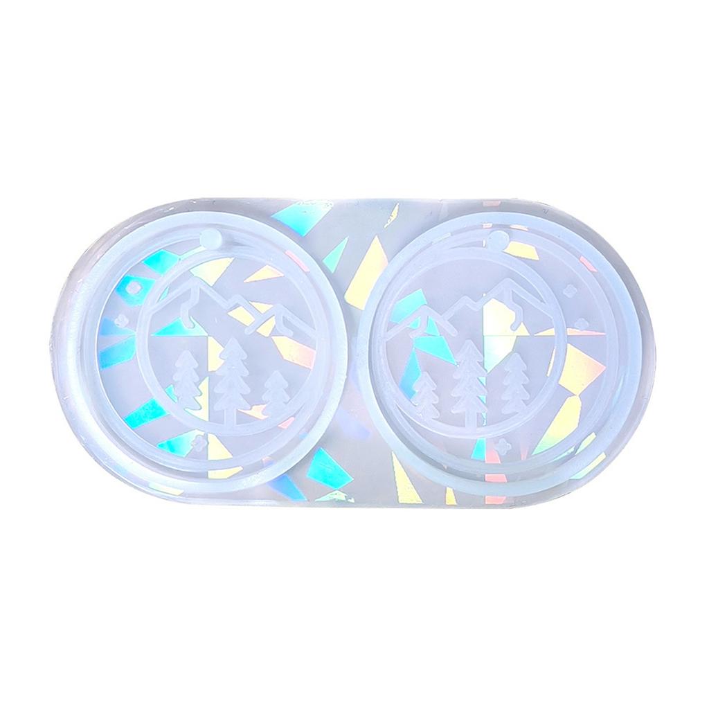 Versatile Silicone Jewelry Mold DIY Earring Molds Mountain Tree DIY Silicone Pendant Moulds Perfect for Jewelry Making