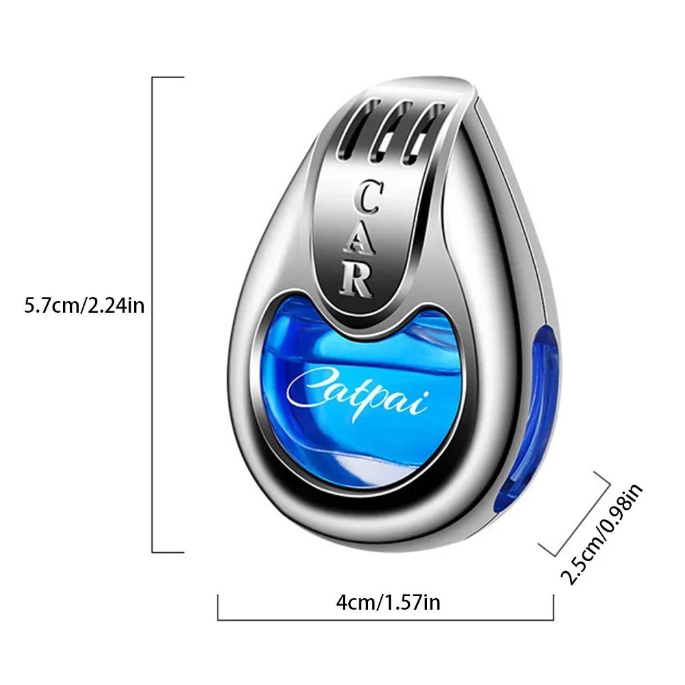 Car Air Freshener Vent Clip, Catpai Liquid Car Perfume, Metal Diffuser, Teardrop Aromatherapy, Auto Interior Decor