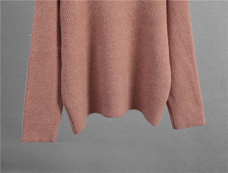 Hirsionsan Turtleneck Thick Sweater Women 2023 New Winter Warm Elegant Ladies Pullovers Warm Soft Cusual Jumper Soft Tops Oversized Solid Sweaters