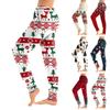 Women's Christmas Print Pants, Casual Jogger Pants with Pockets and Elastic Cuffs for Holiday Wear