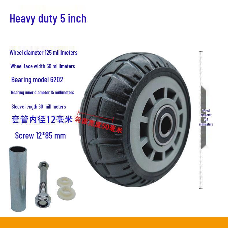 Silent Rubber Swivel Casters for Platform and Hand Trucks: 3-8 Inch, Light To Heavy Duty