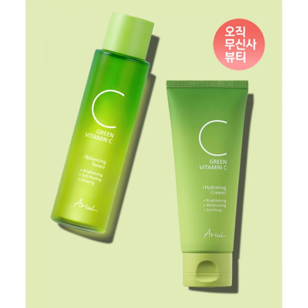 

Ariul [speCial Set] Green Vitamin C balanCing Toner+hydrating Cream (ARGB053) A Green Vitamin Toner+Cream