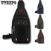 Men's Waterproof and Wear-resistant Chest Bag Business Oxford Cloth Crossbody Bag