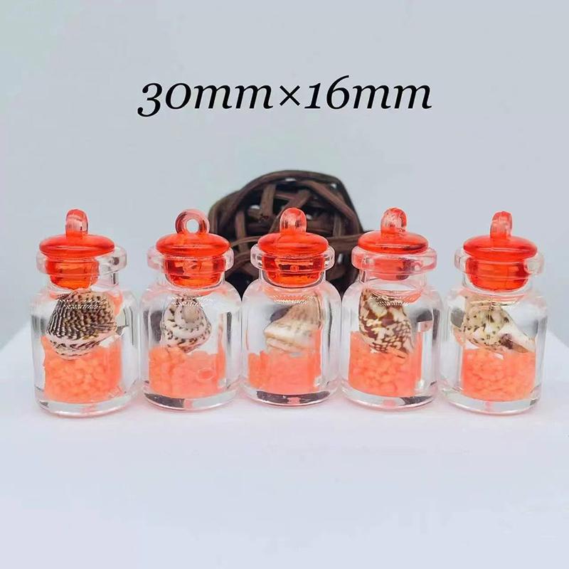 Ciondolo Scatola Conchiglia Conchiglia Trasparente Luminosa per Creazione Gioielli Charms Fai da Te Ornamento Decorazione Casa