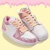 Colorful Mandarin Duck Powder Green Shoe Laces Af1 Ice Cream Shoelaces for Sneakers Flowing Shoelace Flower Ins Shoes Strings