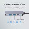 USB Hub 4 Ports Adapter Multiple USB 3.0 Hub USB Splitter for Laptop with Type C Power Port for MacBook