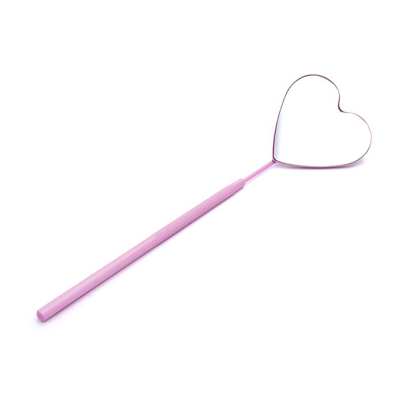 1PC Multifunction Lash Mirror Stainless Steel Magnifying Mirror With Diamond For Checking False Eyelashes Extension Makeup Supplies