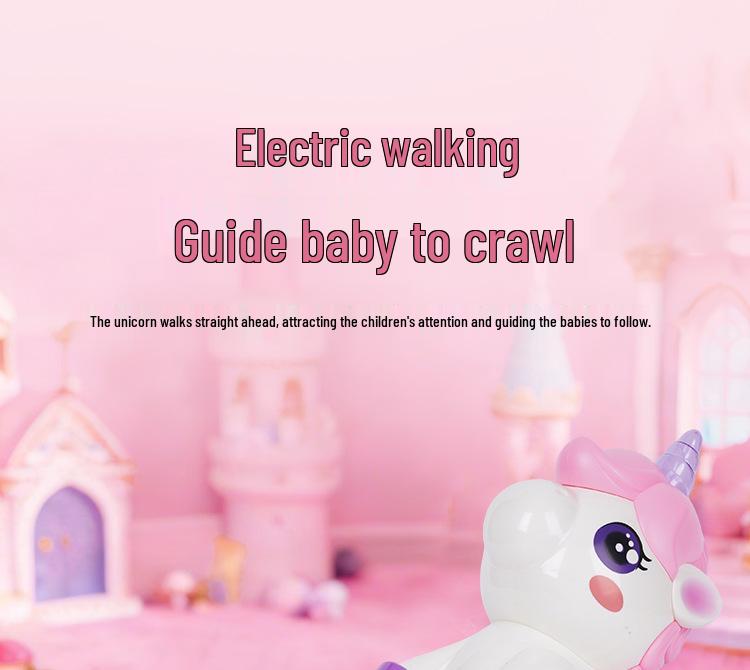 Unicorn Toy for Girls: Rechargeable Rotating Electric Light-Up with Music