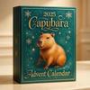 Capybara Advent Calendar 2025,24 Days Christmas Advent Countdown Calendar, 2D Flat Acrylic Capybaras Animal Pendant Surprises for Christmas Tree Decor