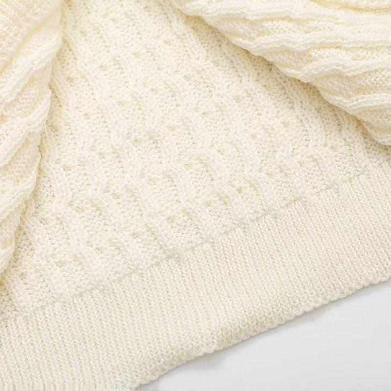 Kaslead New Arrival Women's Clothing Fashion Style Fashion Minimalist Four-Color Short Sleeve Knitting Cardigan Sweater