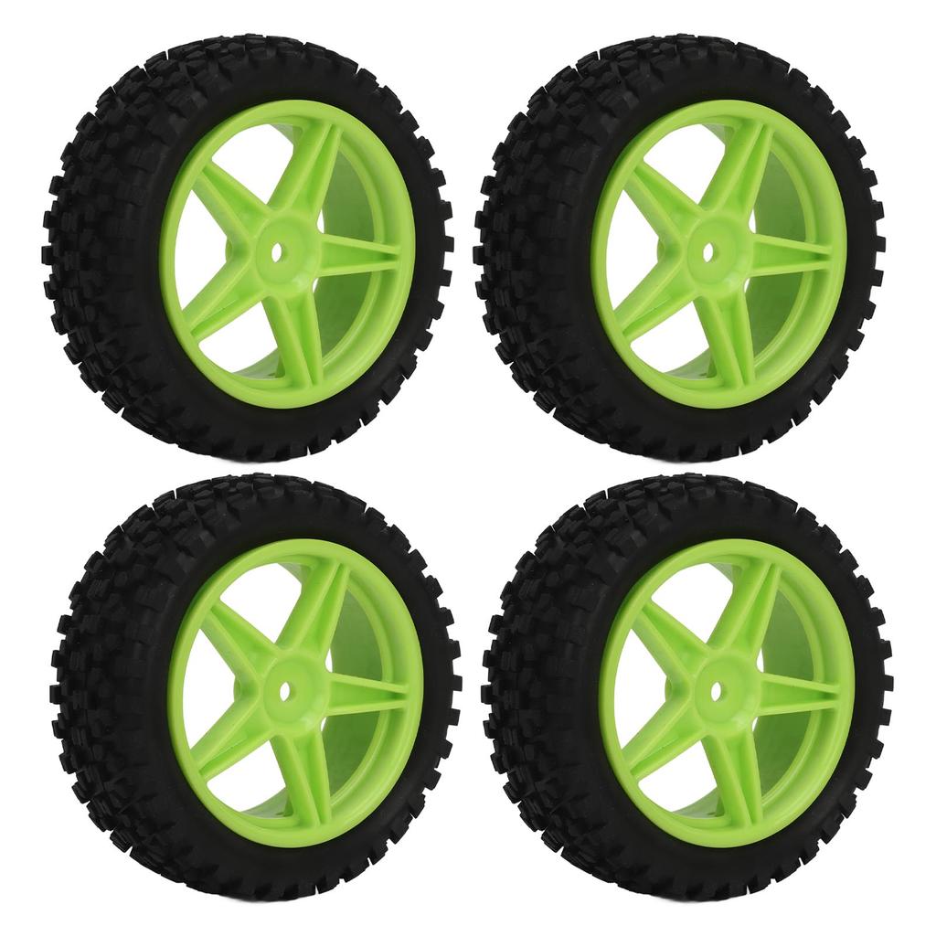 4PCS 1/10 RC Tires Excellent Grip Long Lasting Durability RC Car Tyres Wheel for HSP 94166 94106 94155 RC Cars