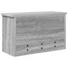 Wall Mounted Nightstand with Door Grey Sonoma 50 x 20 x 30 cm