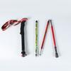Hiking Pole Carbon Fiber Lightweight Telescopic Folding Trekking Mountain Walking Cane Non-Slip EVA Straight Shaft Adjustable
