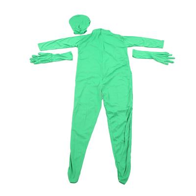 Grüne Leinwand Bodysuit Ganzkörperanzug Split-Design für Fotografie Film Video