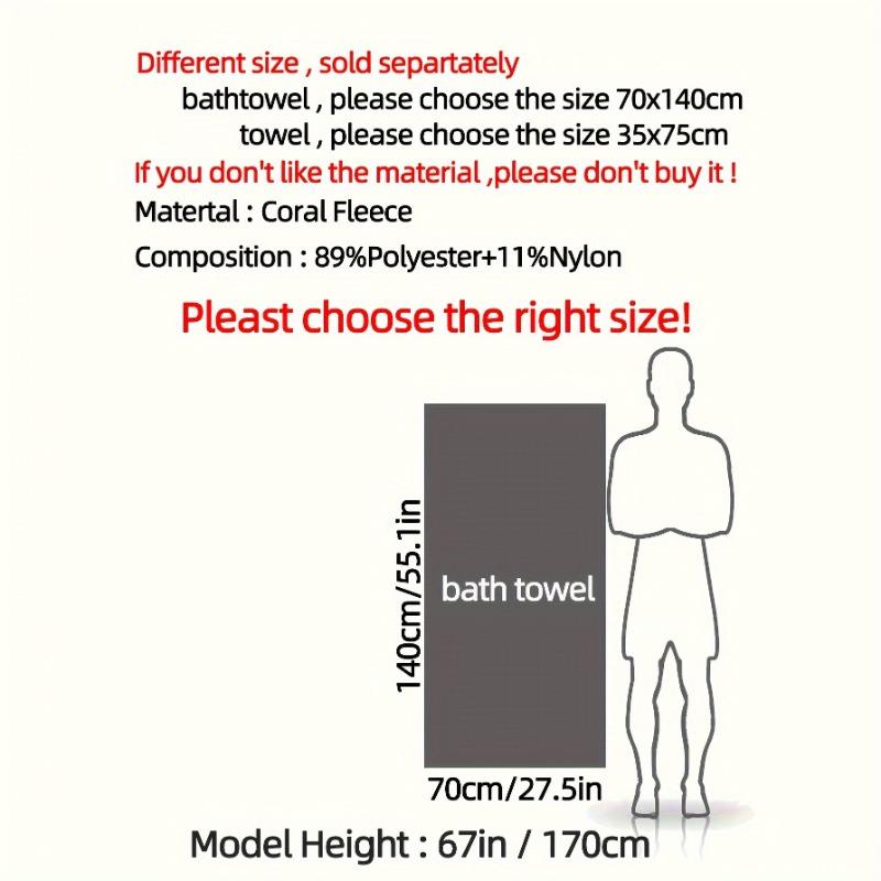 70x140cm Bath Towels Coral Fleece Ultra Absorbent Waffle Weave Soft Absorption Quick Dry Polyester Spa Gym Towels Unscented
