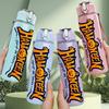 1PC Spooky Halloween Text Banner 750ml Color Plastic Sports Water Bottle Leakproof Flip Straw Lid Suitable for Sports Office Home Use