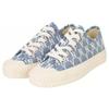 MLB Playball New York Yankees Anti-Slip Wear-Resistant Breathable Lightweight Low-Top Canvas Shoes Unisex Blue White Sneakers