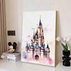Diamond Painting 5D Watercolor Disney Castle Illustration DIY Gift Suitable for Living Room Bedroom Office and Home Decor