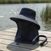 Full Coverage Sun Protection Hat Detachable Flaps with Neck Flap Breathable Mesh Panels