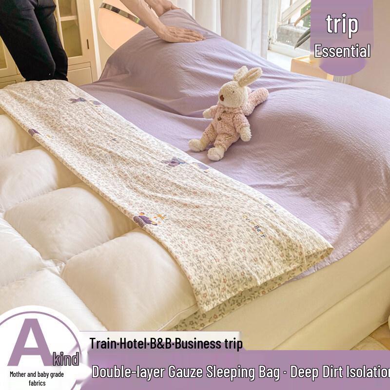 Portable Goose Down Hotel Travel Sleeping Bag & Bedding Set