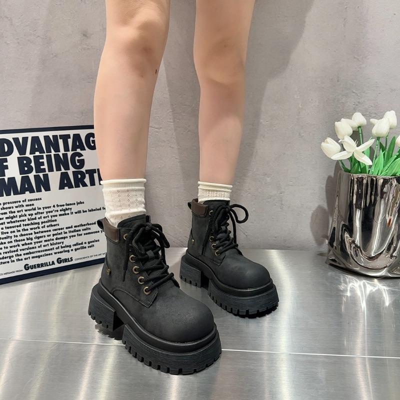 Women's Boots Thick-soled Mid Heel 2024 Hot Sale Winter Wear Resistant Water Proof Casual Comfortable Boots Botines De Mujer