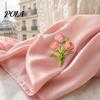 Enamel Brooch Pin, Flower Design with Smooth Edges, Pin Lightweight Zinc Alloy Badge for Jackets Scarves Bags Gift Literary Style