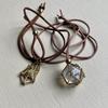 Trendy Cage Holder Necklace with Interchangeable Crystal Rope Pendant Fashionable Crystal Stone Accessory for Women