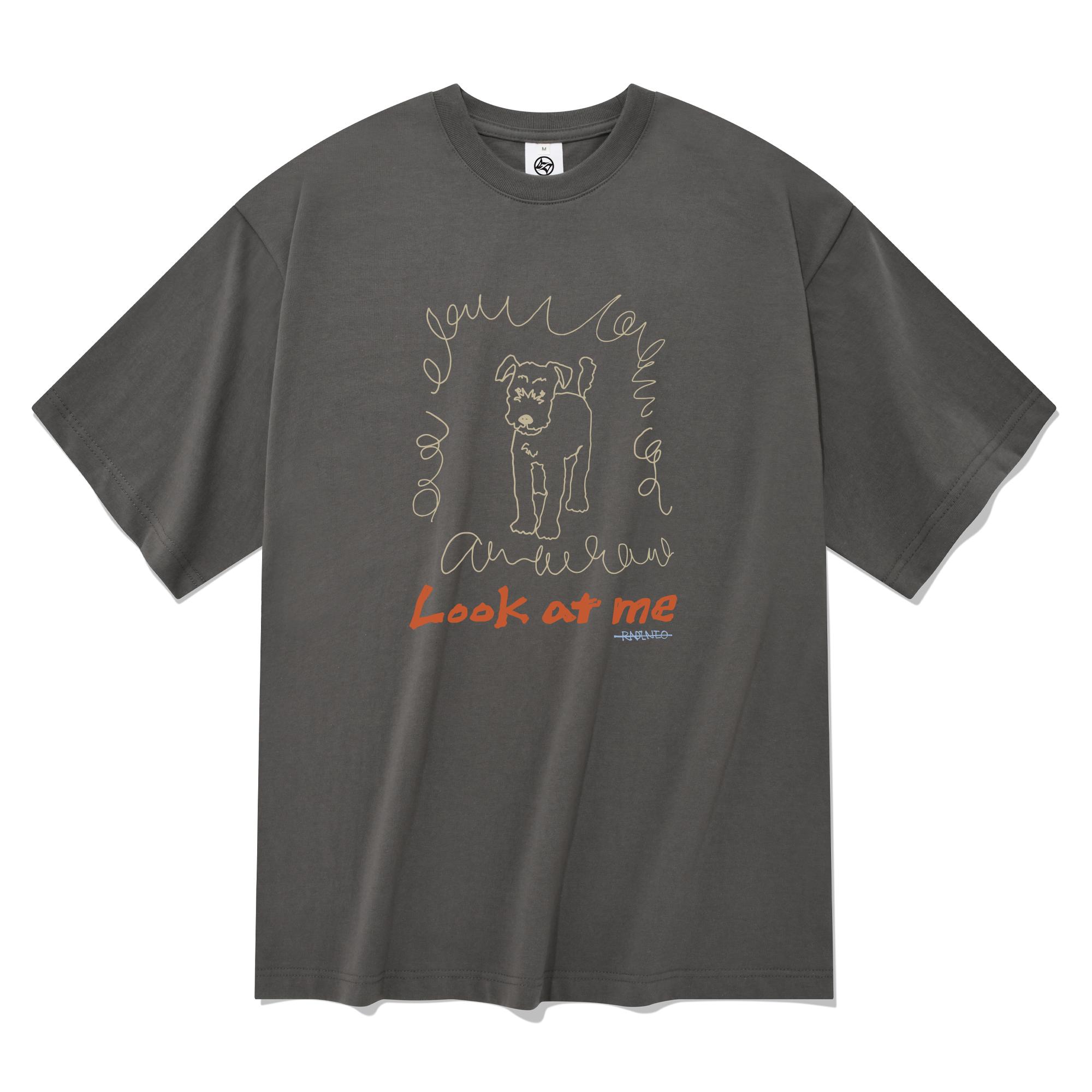 Radineo Футболка с коротким рукавом Look At Me Серая Gray (Gray)/S