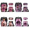 Modern Miami Messi Backpack Set With Breathable Polyester And Lightweight Design For School Use