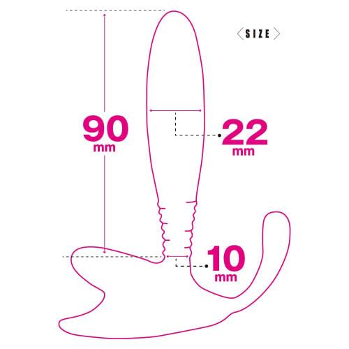 Prostate Dildo Battle Trained Series Toys Heart Anal Unisex Non-Electric