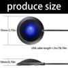 Computer Mic Portable USB Conference Microphone Nonslip Base Omnidirectional Condenser PC Microphone for Online Meeting
