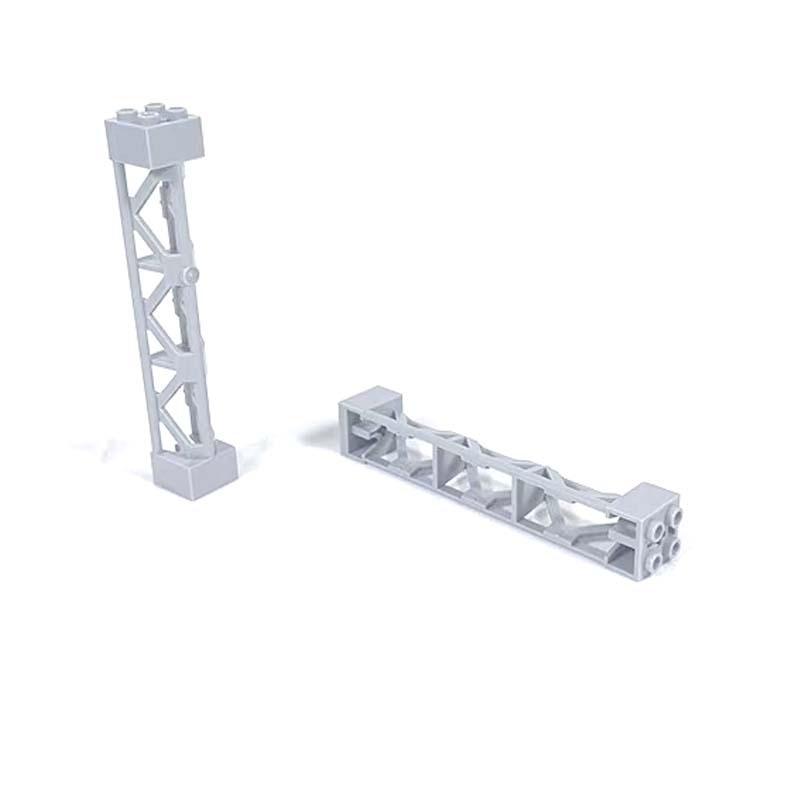 Stadt Bausteine Zug Waggon Stützsäule Träger Säule Balken 2x2x10 Militärsteine Spielzeug Kompatibel Technische Teile 95347