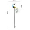 JYL TS/059,Iron Double Sided Peacock Crack Lamp Simulation Animal Lawn Stake Light for Outdoor Solar Decor