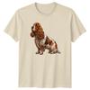 Cocker Spaniel Dog Animals Mens T-Shirt Womens Tee Graphic Unisex Top