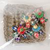Multiuse Bird Perch Chewable Hammock Cage Hanging Toy with Natural Woven Straw Safe For Pet Parrots Entertainment Fun