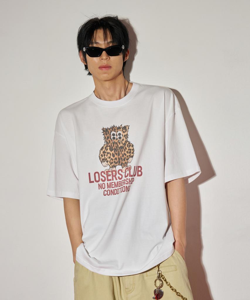 Lujeoseukeulleob Yeti Graphic Short Sleeve T-Shirt White