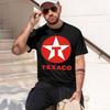 Texaco Öl T-Shirt Racing Logo Herren Rundhals T-Shirt Marken T-Shirt Herren Tee Mann Marken T-Shirt Mode